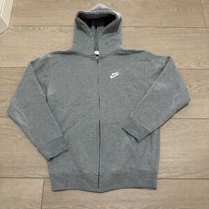 Nike Heather Gray Full-Zip Hoodie